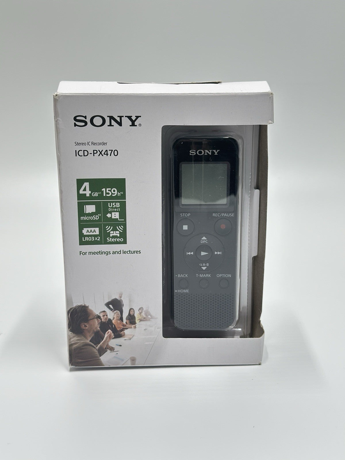 Sony ICD-UX533 Stereo IC Recorder 4GB Black Digital Voice Recorder Dictaphone