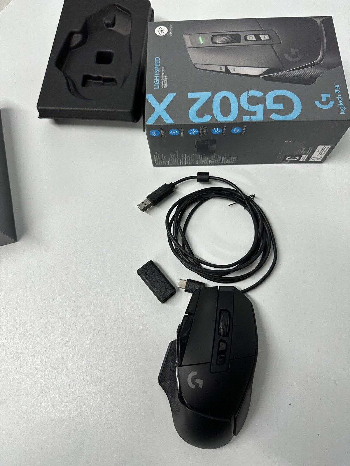 Logitech G G502 X LIGHTSPEED Wireless Gaming Mouse .dongle(Receiver )Missing