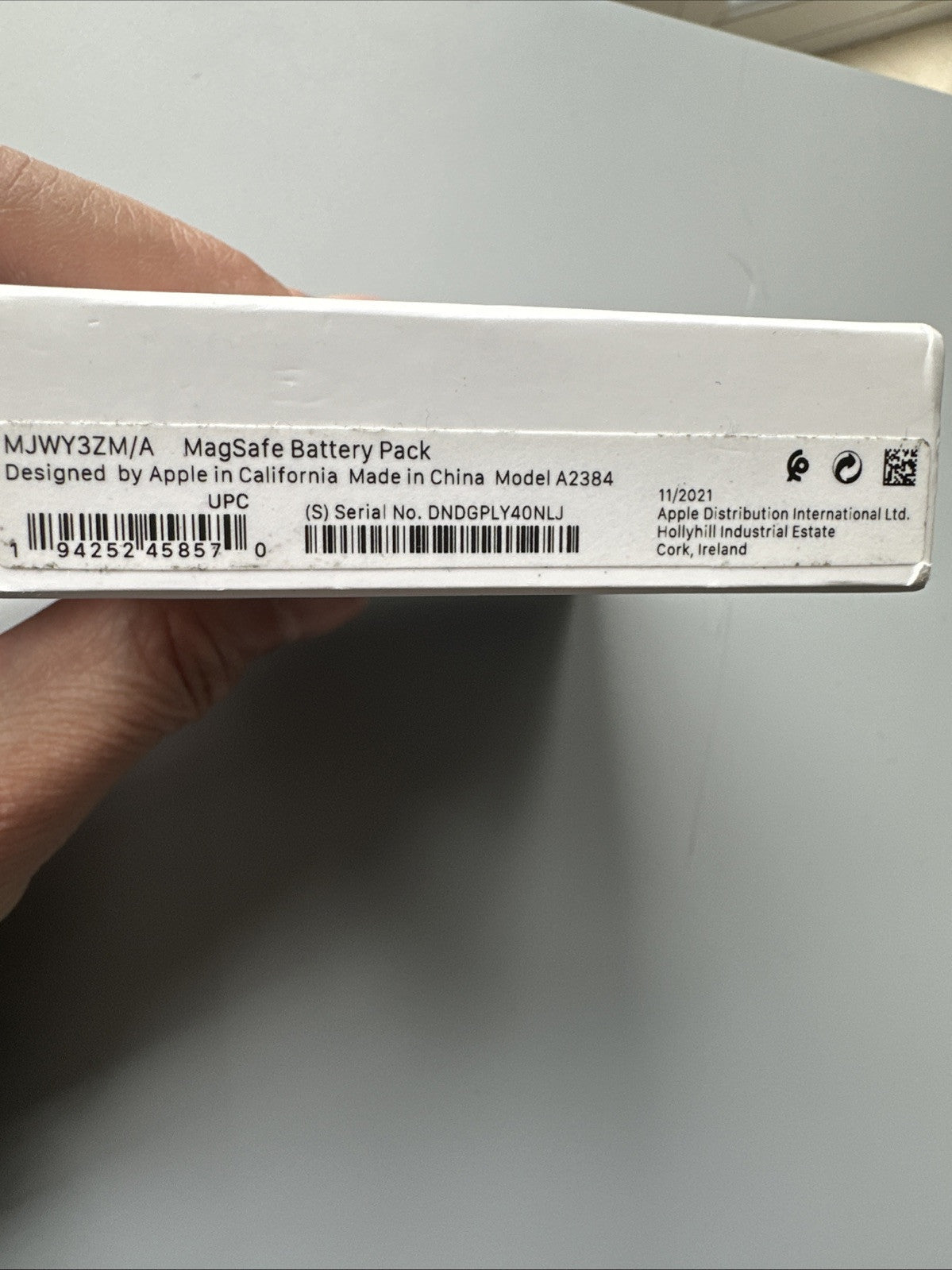 Apple MagSafe Battery Pack for iPhone 12/12 mini/12 Pro/12 Pro Max - White,New
