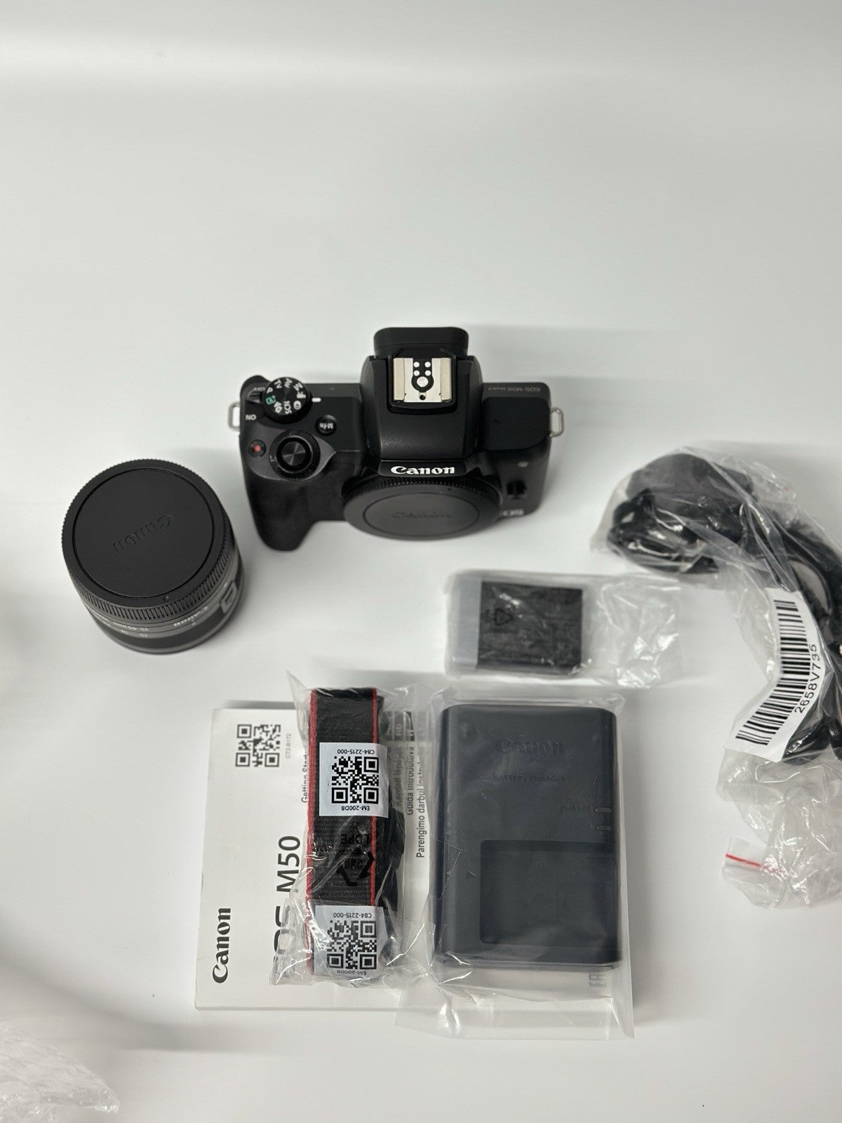 Canon EOS M50 Mark II 24.1MP Mirrorless Digital Camera - Black (EF-M 15-45mm...