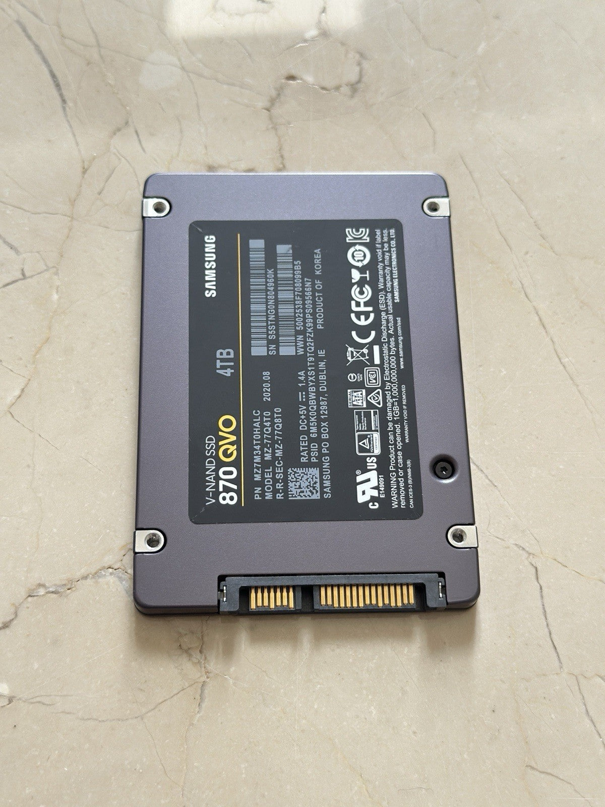 Samsung 870 QVO 4TB 2.5" SATA III Internal SSD (MZ-77Q4T0BW)