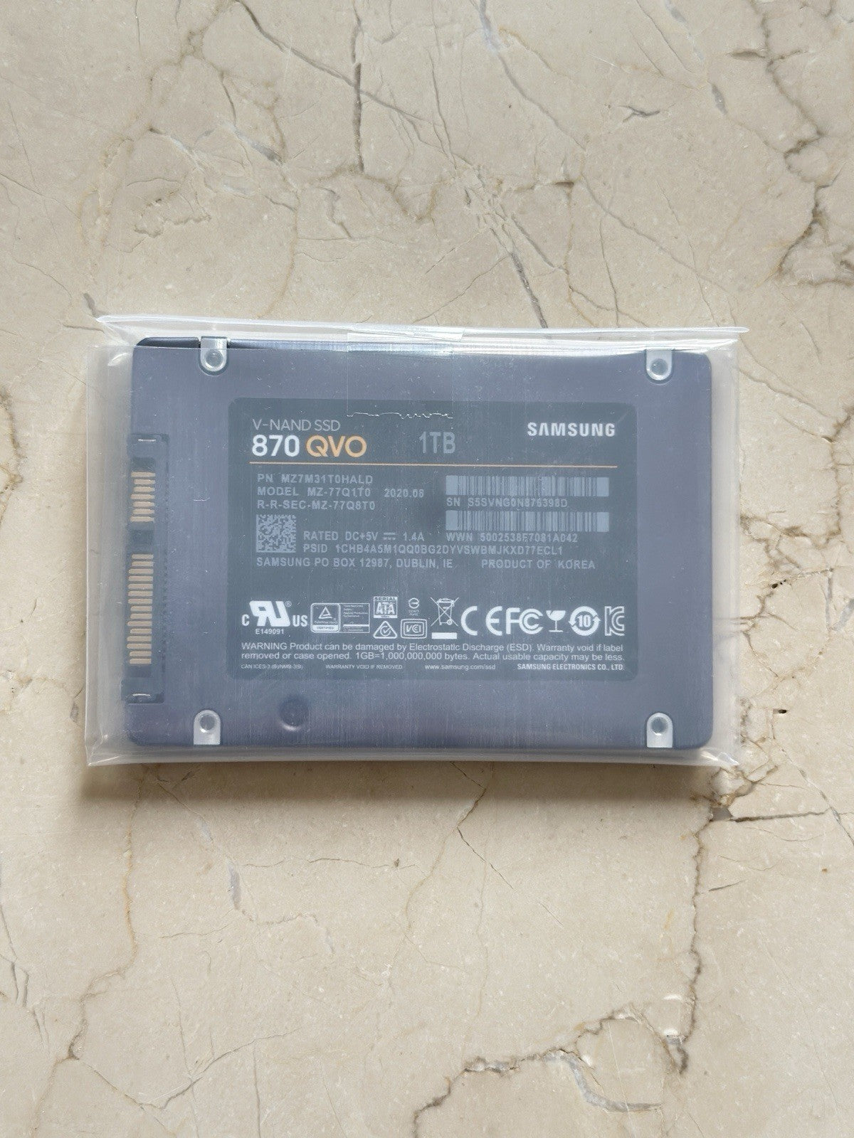 Samsung 870 QVO 1TB 2.5" SATA III Internal SSD (MZ-77Q1T0BW)