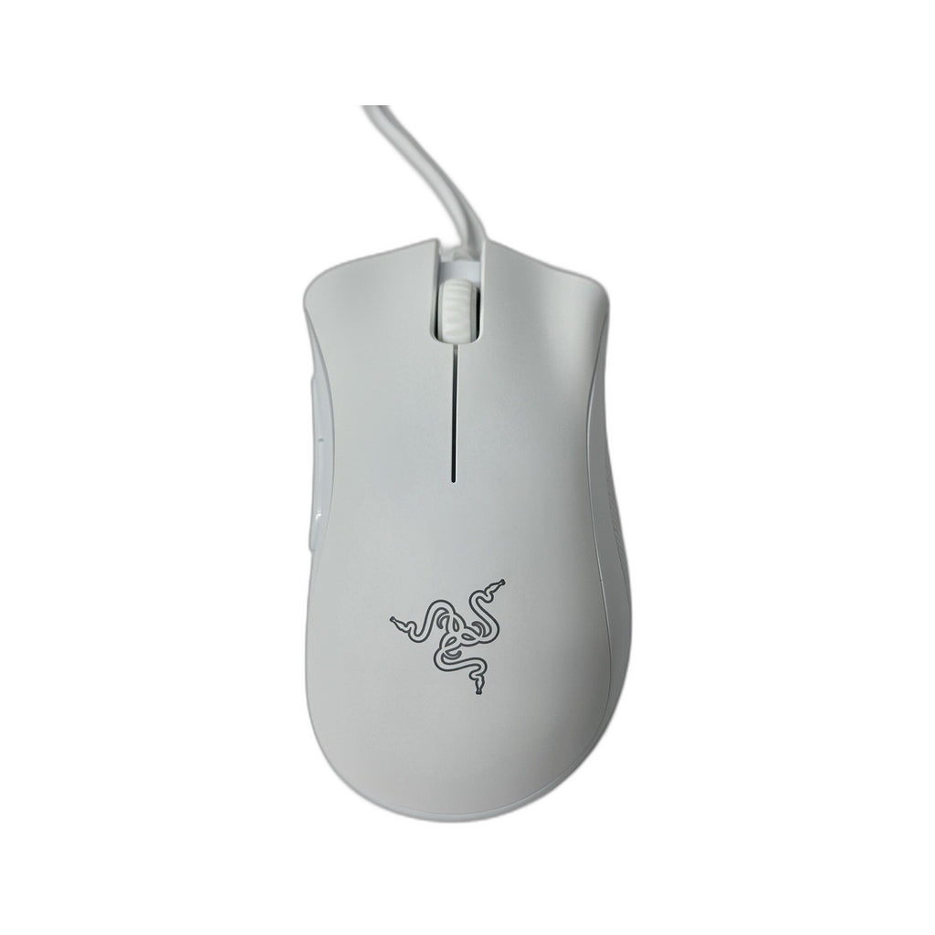 Razer Deathadder Essential White Edition Wired Gaming Mouse 5 Button -FPL -CP listing image - white background - selected #036C