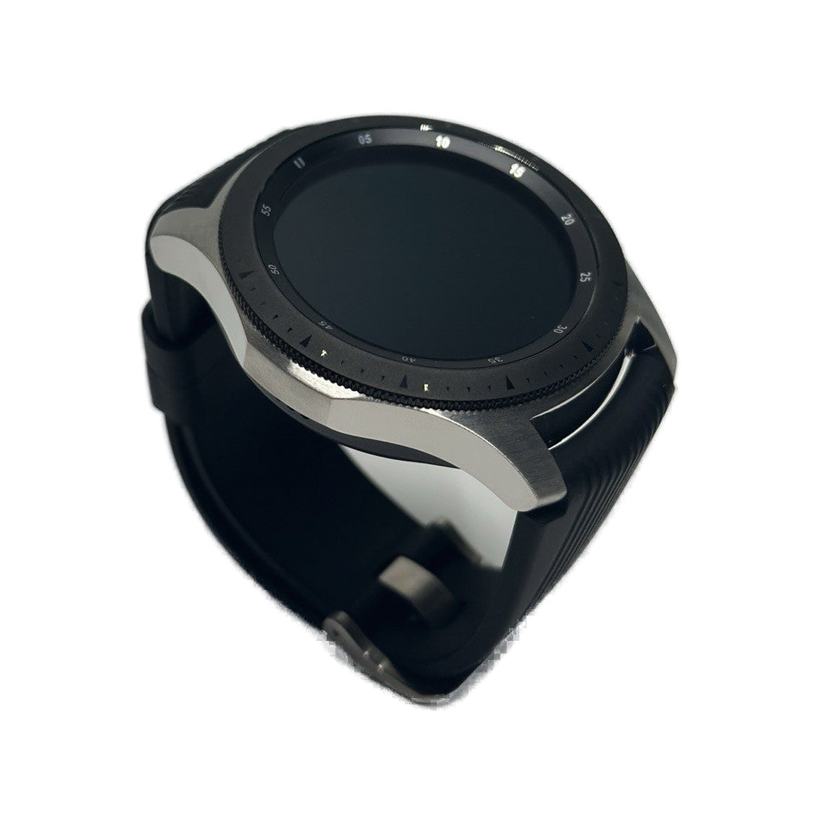 Samsung Smart Watch Galaxy Watch 46mm HR GPS - Black/Silver listing image - white background - auto selected v2