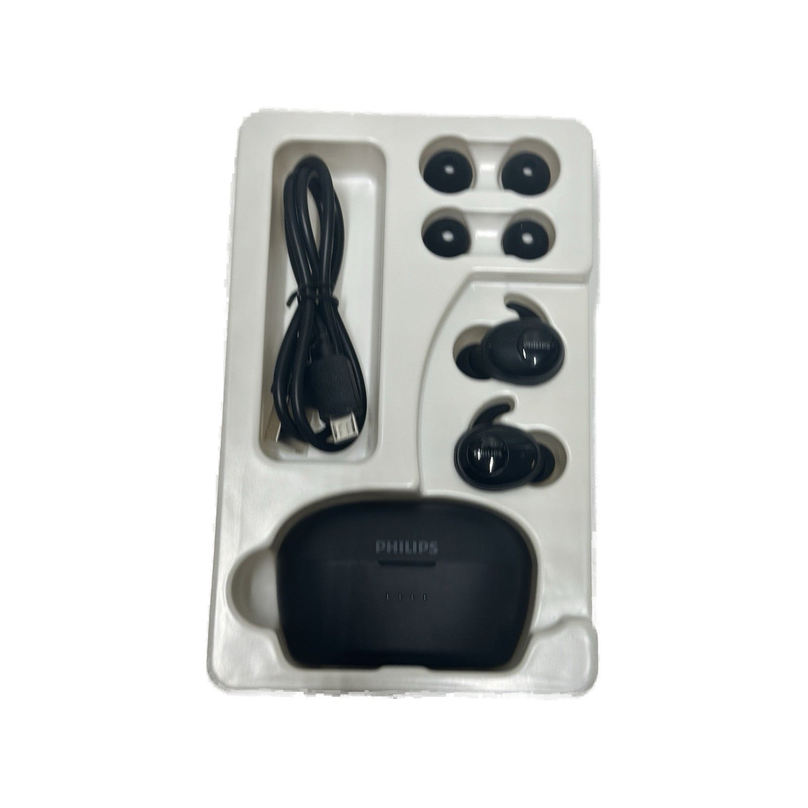 Philips UpBeat True Wireless Earphones - Black listing image - white background - auto selected v2