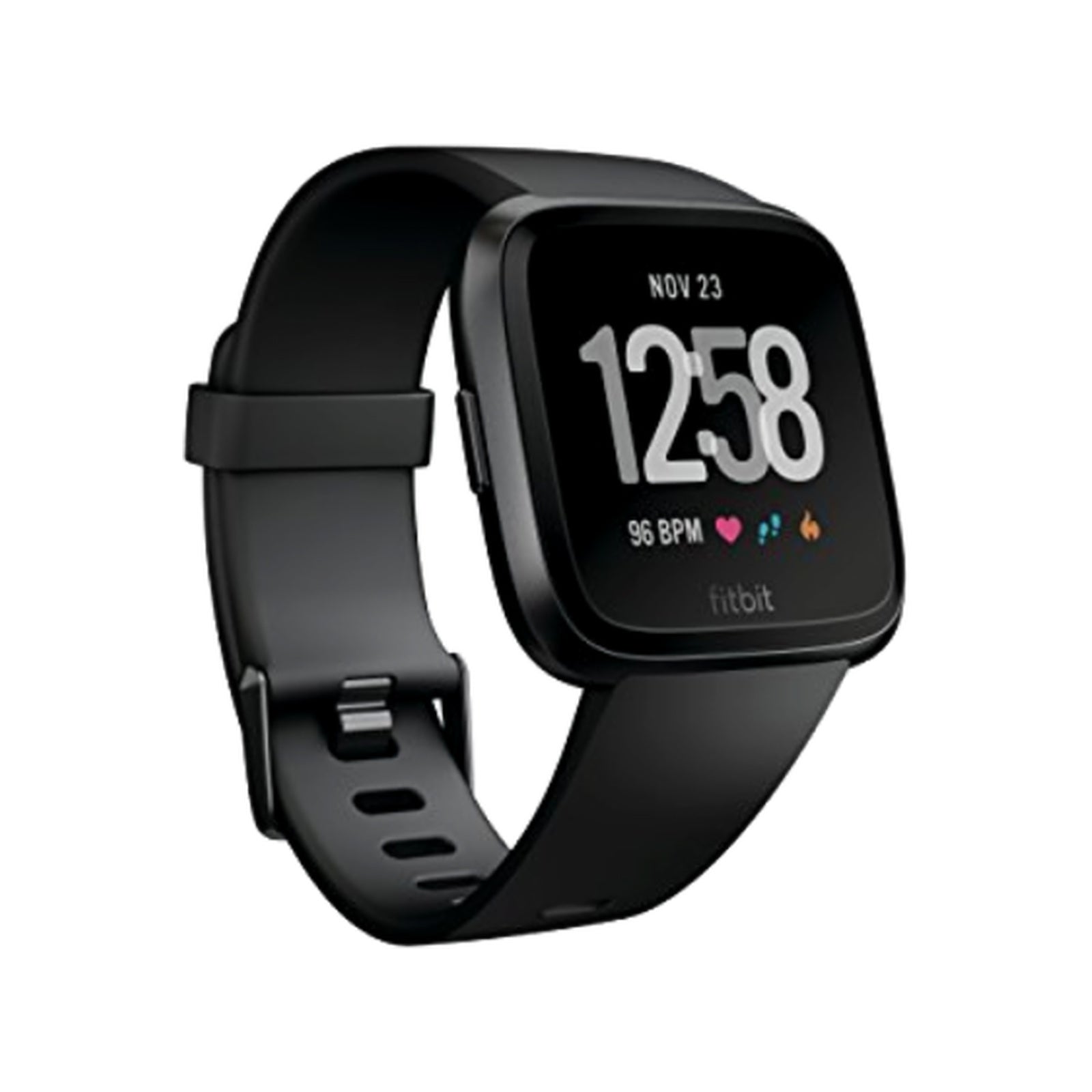 Fitbit Versa Health Fitness Smartwatch, Small - Black listing image - white background - auto selected v2