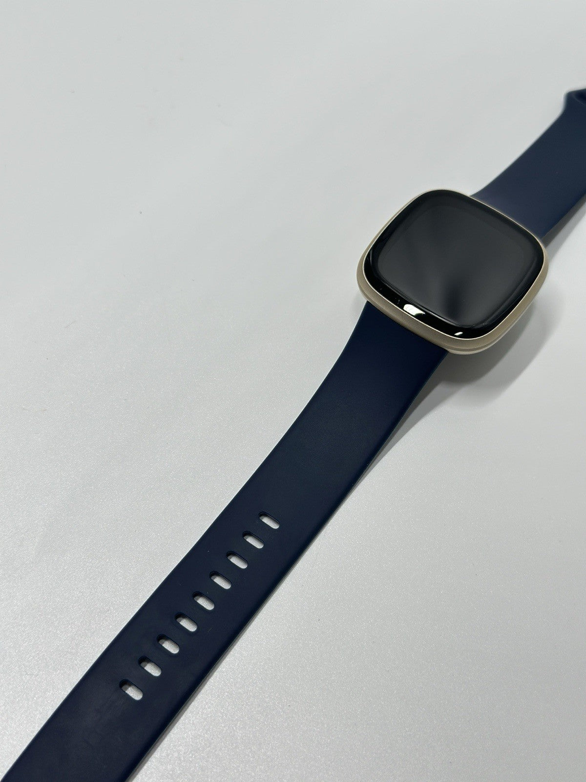 Fitbit Versa 3 Activity Tracker - Midnight/Soft Gold Aluminum