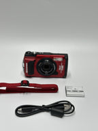 OM System Tough TG-7 12MP Compact Camera - Red