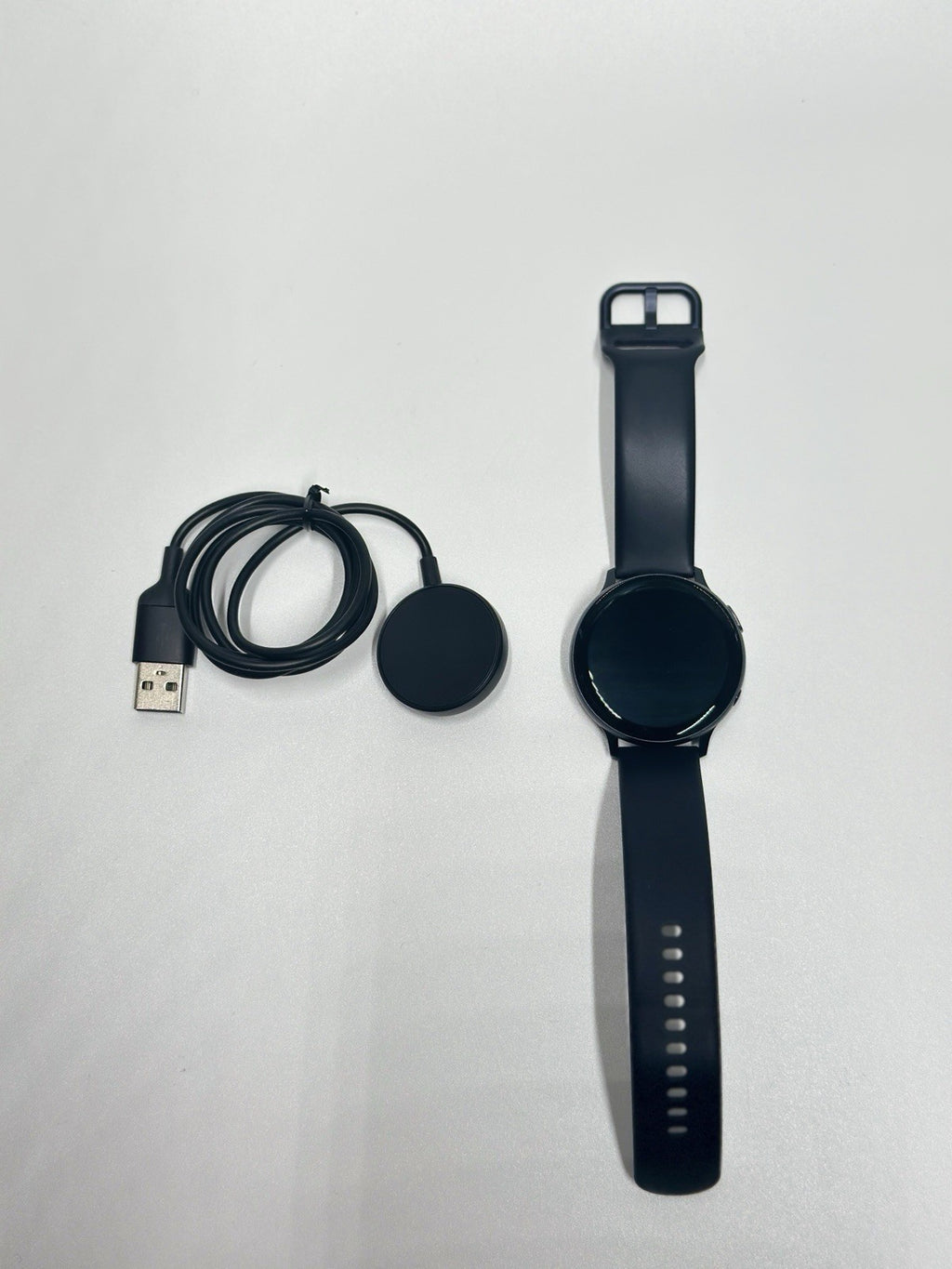 Samsung Galaxy Active 2 44mm Black Aluminum Case with Black Silicon Band...