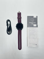 Garmin Forerunner 245 Music GPS Running Smartwatch Black / Berry