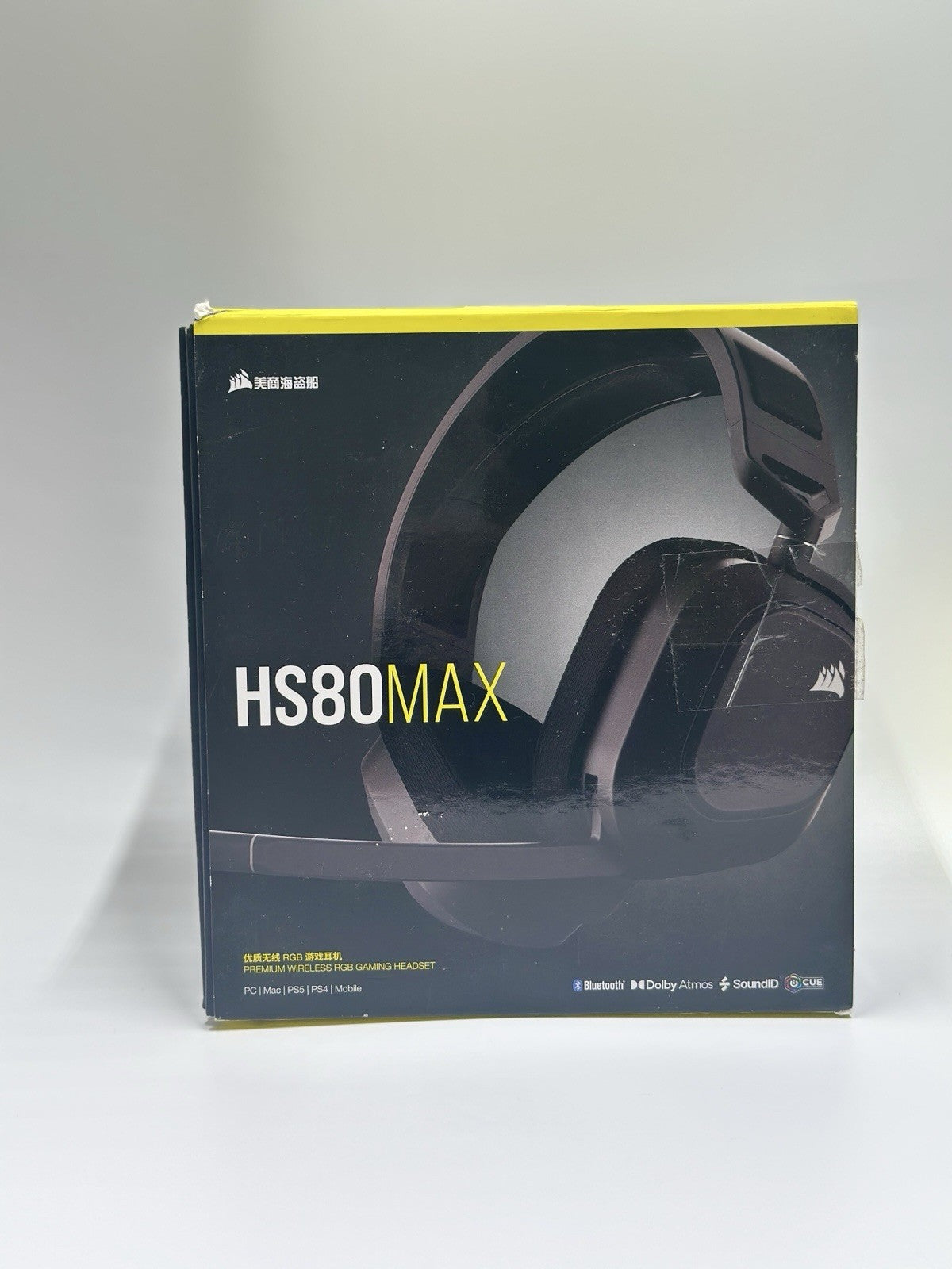 Corsair HS80 MAX Steel Grey Wireless Gaming Headset with Bluetooth Dolby Atmos