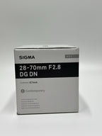 Sigma 28-70mm f2.8 DG DN - Sony E-mount - Great Condition