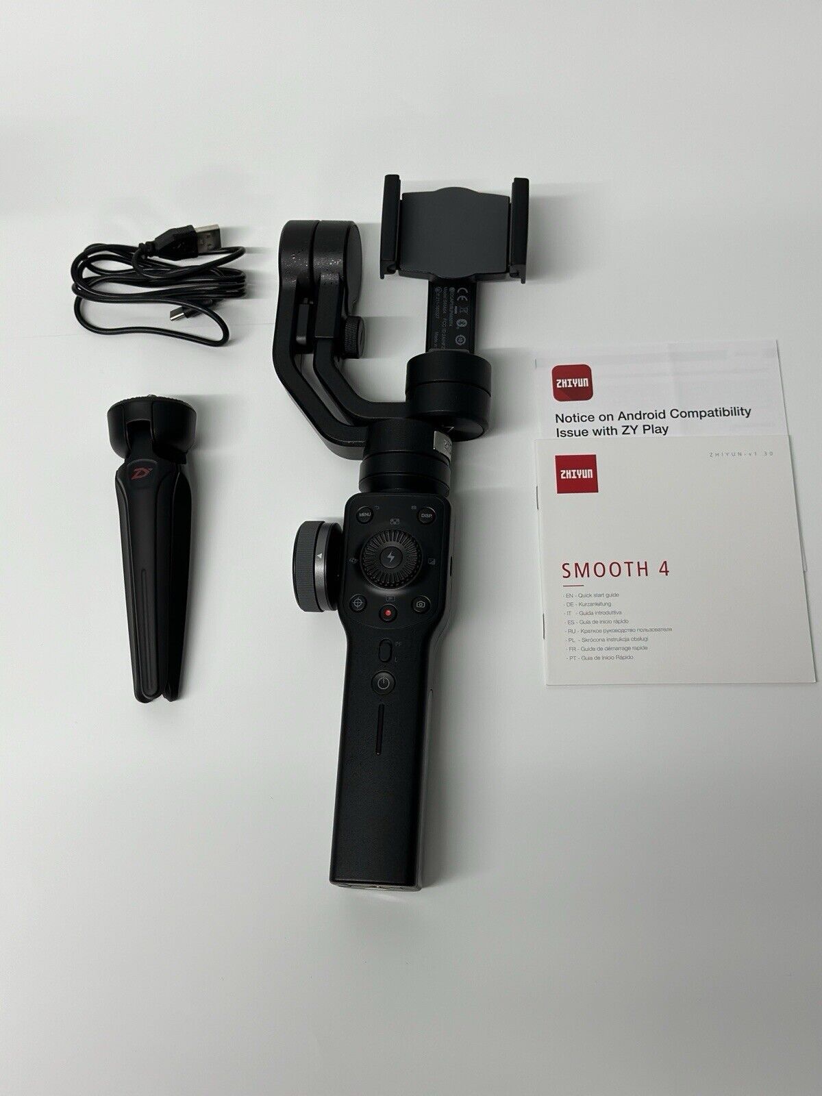 Zhiyun Smooth 4 Handheld Smartphone Gimbal Stabiliser - Black