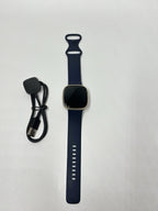 Fitbit Versa 3 Activity Tracker - Midnight/Soft Gold Aluminum