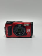 OM System Tough TG-7 12MP Compact Camera - Red