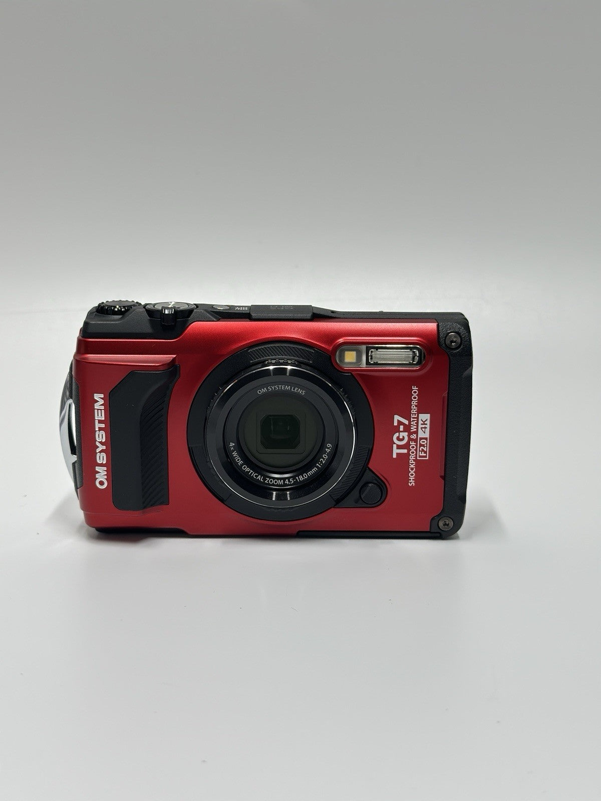 OM System Tough TG-7 12MP Compact Camera - Red
