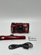 OM System Tough TG-7 12MP Compact Camera - Red