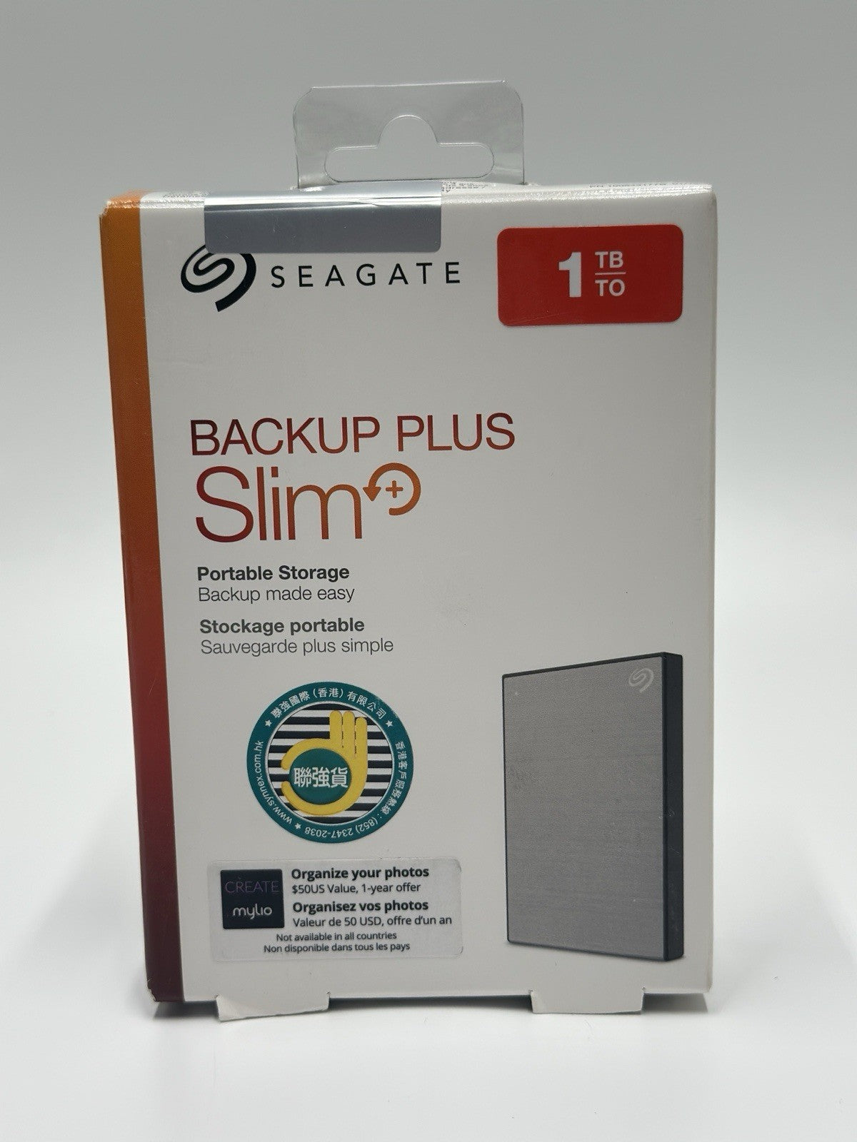Seagate Backup Plus Slim 1TB External Hard Drive Portable