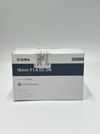 Sigma 16mm f/1.4 DC DN / C Wide Angle Lens - Leica L