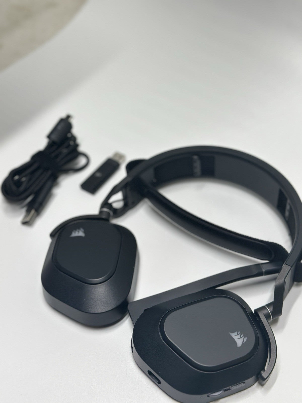 Corsair HS80 MAX Steel Grey Wireless Gaming Headset with Bluetooth Dolby Atmos