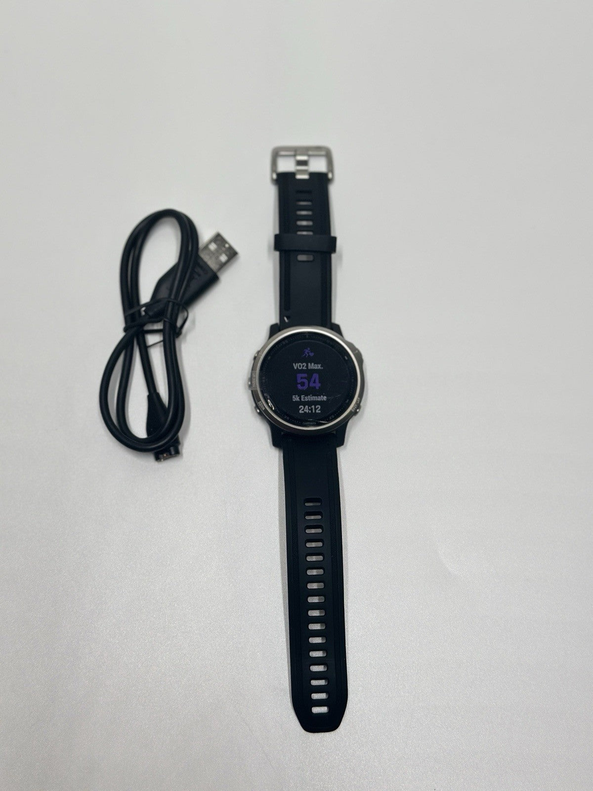 Garmin Fenix 6S 42mm - Grade A Case with Silicone Band GPS Running Watch - Black