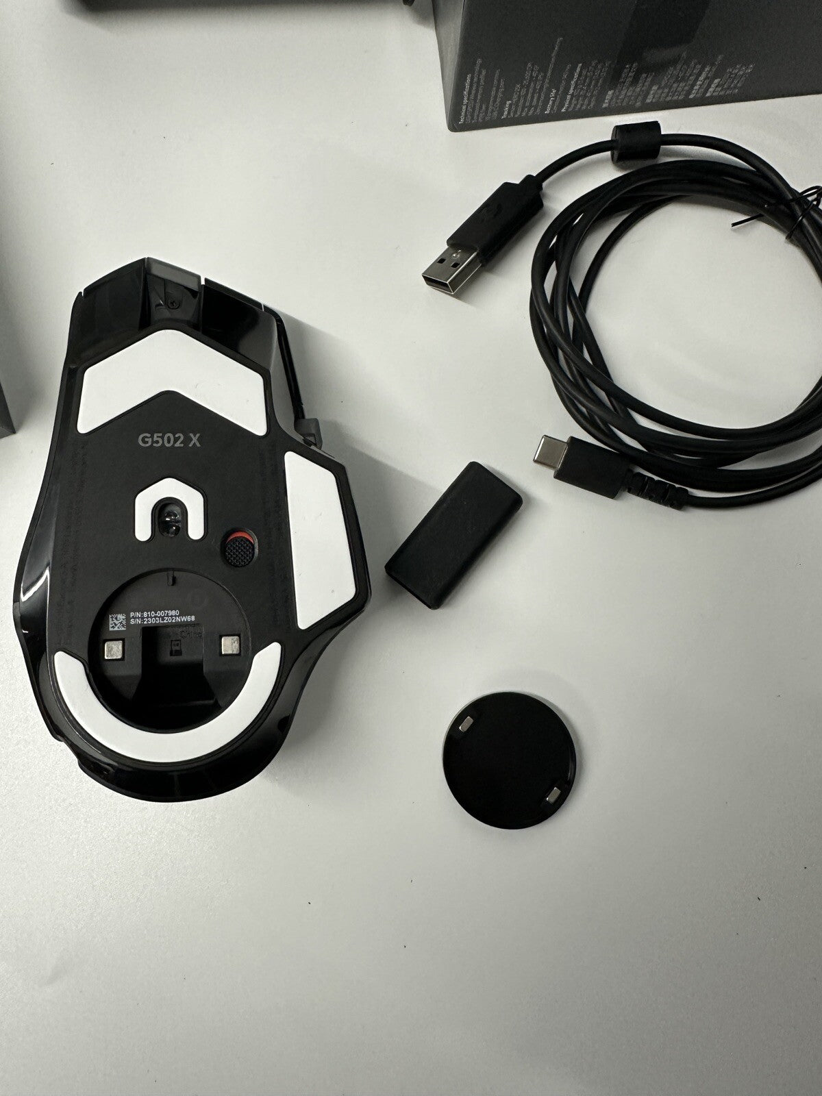 Logitech G G502 X LIGHTSPEED Wireless Gaming Mouse .dongle(Receiver )Missing