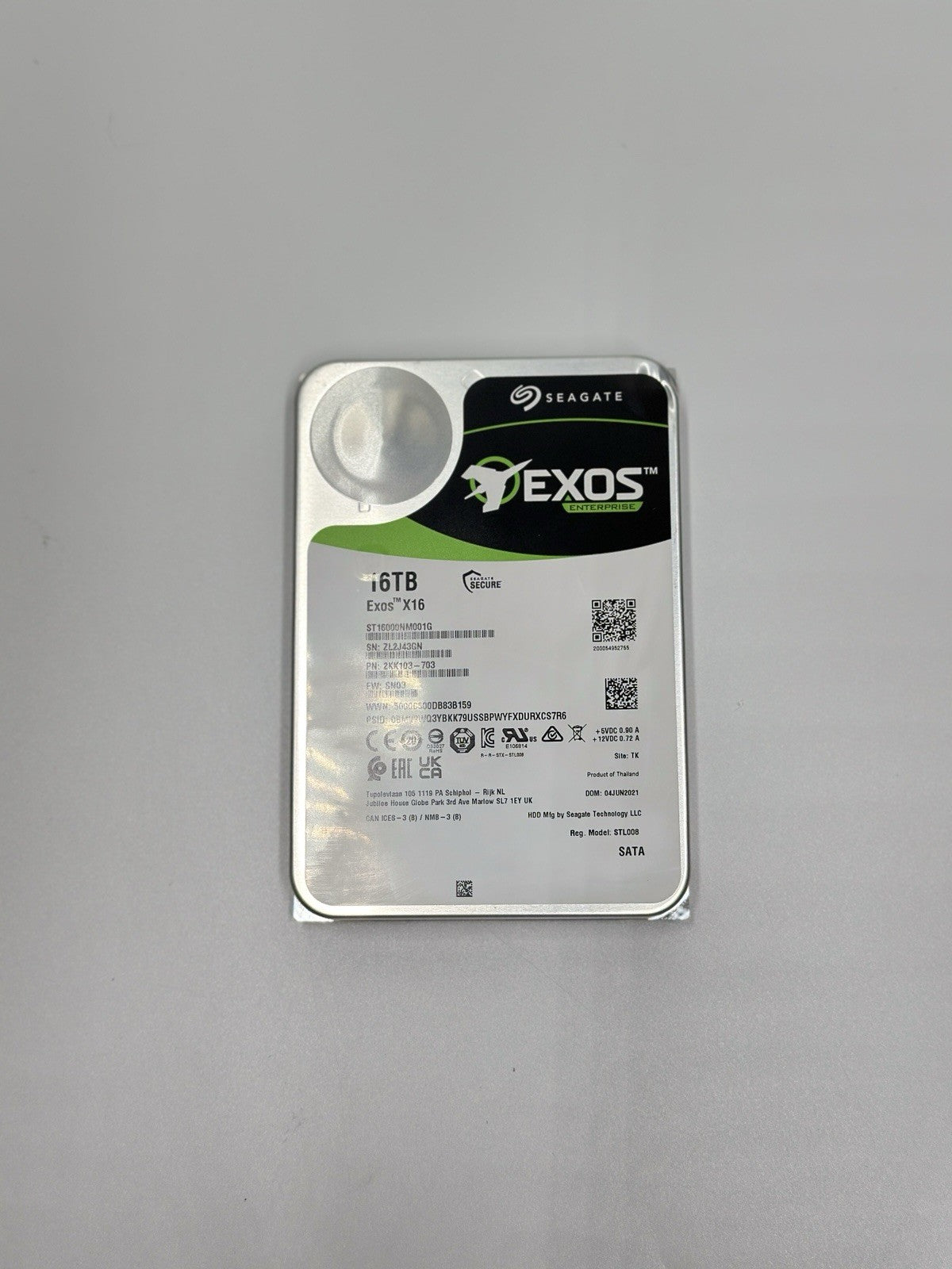 Seagate Exos 16 TB 3.5 Inch (ST16000NM001G) Internal Desktop Drive