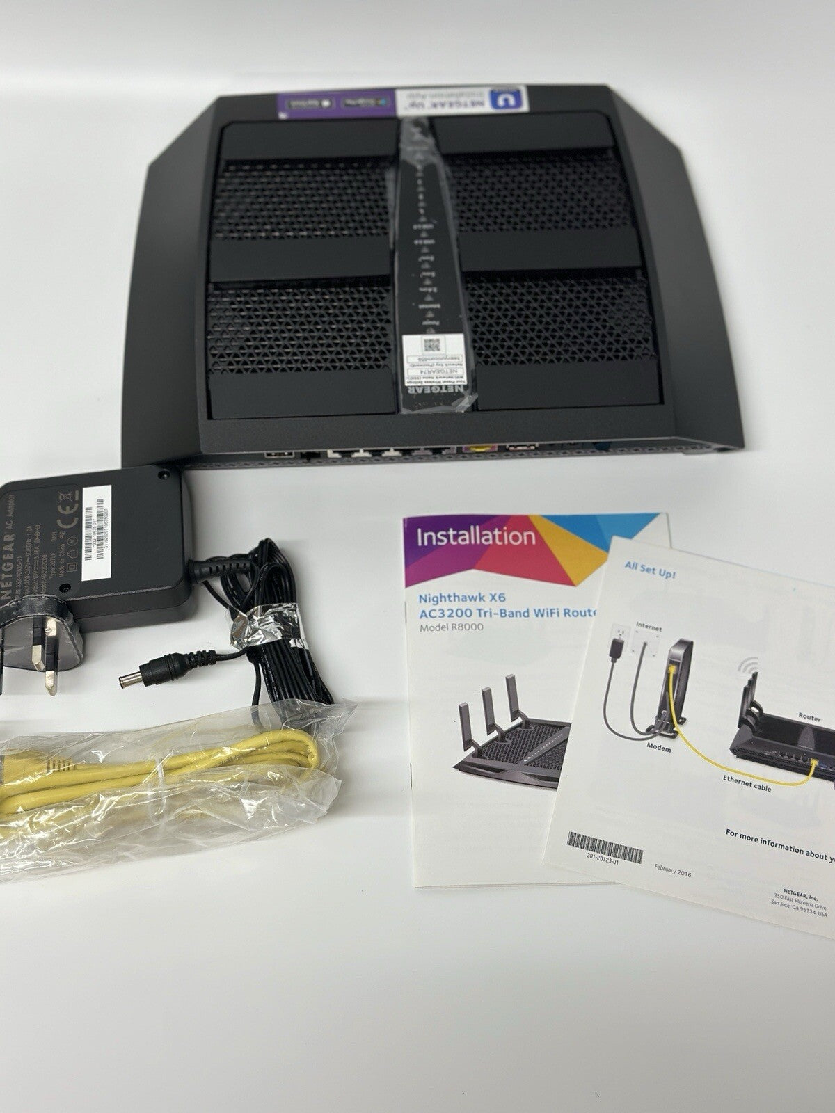 NETGEAR R8000-100UKS Nighthawk X6 Tri-Band 3.2Gbps Router - Black