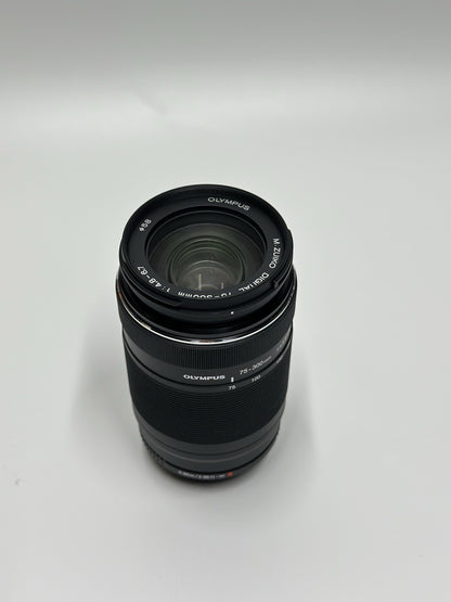 Olympus M.Zuiko Digital ED 75-300mm F/4.8-F/6.7 Telephoto Lens - Black