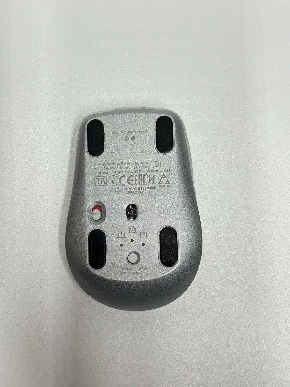 Logitech MX ANYWHERE 3 Wireless Mouse - Pale Grey