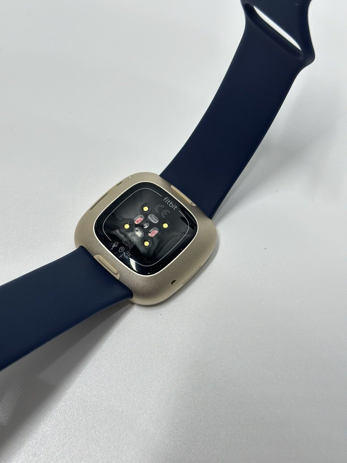 Fitbit Versa 3 Activity Tracker - Midnight/Soft Gold Aluminum