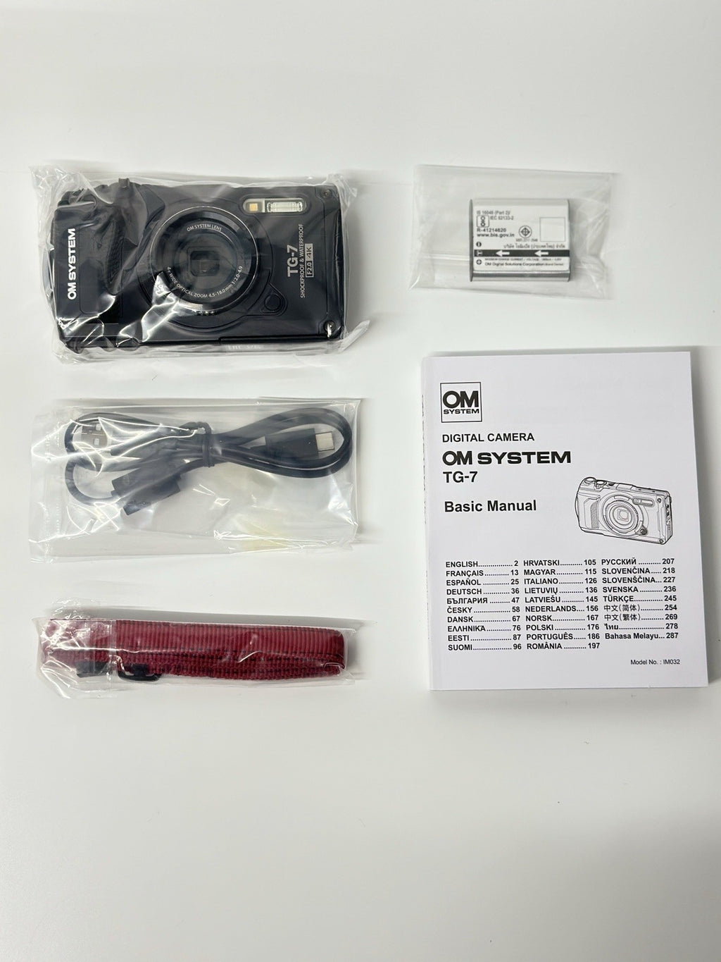 Olympus OM System Tough TG-7 Waterproof Digital Compact Camera - Black