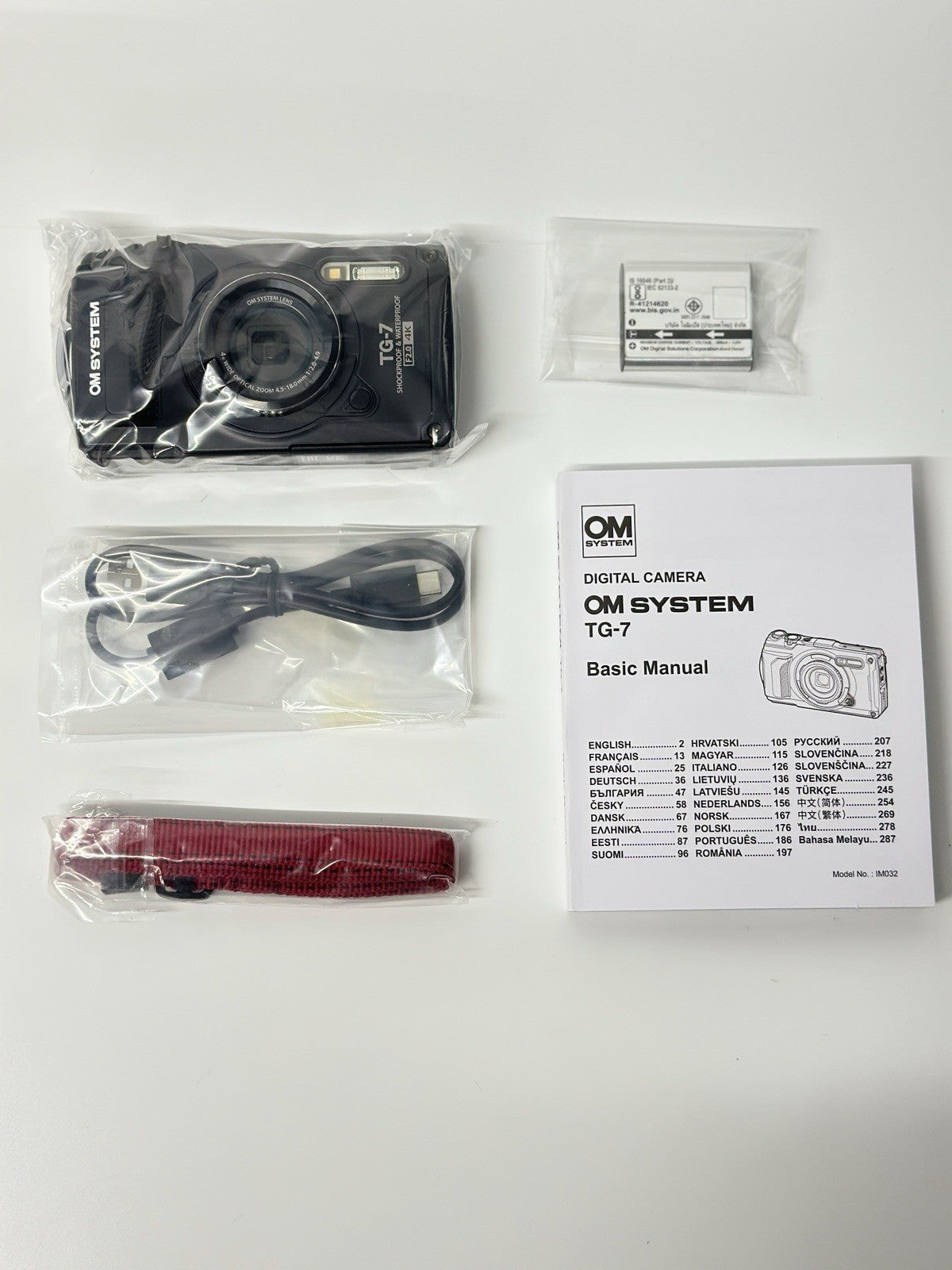 Olympus OM System Tough TG-7 Waterproof Digital Compact Camera - Black