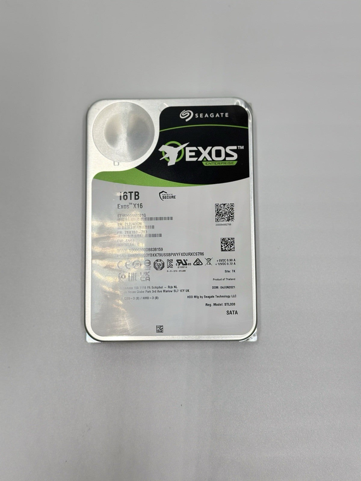 Seagate Exos 16 TB 3.5 Inch (ST16000NM001G) Internal Desktop Drive