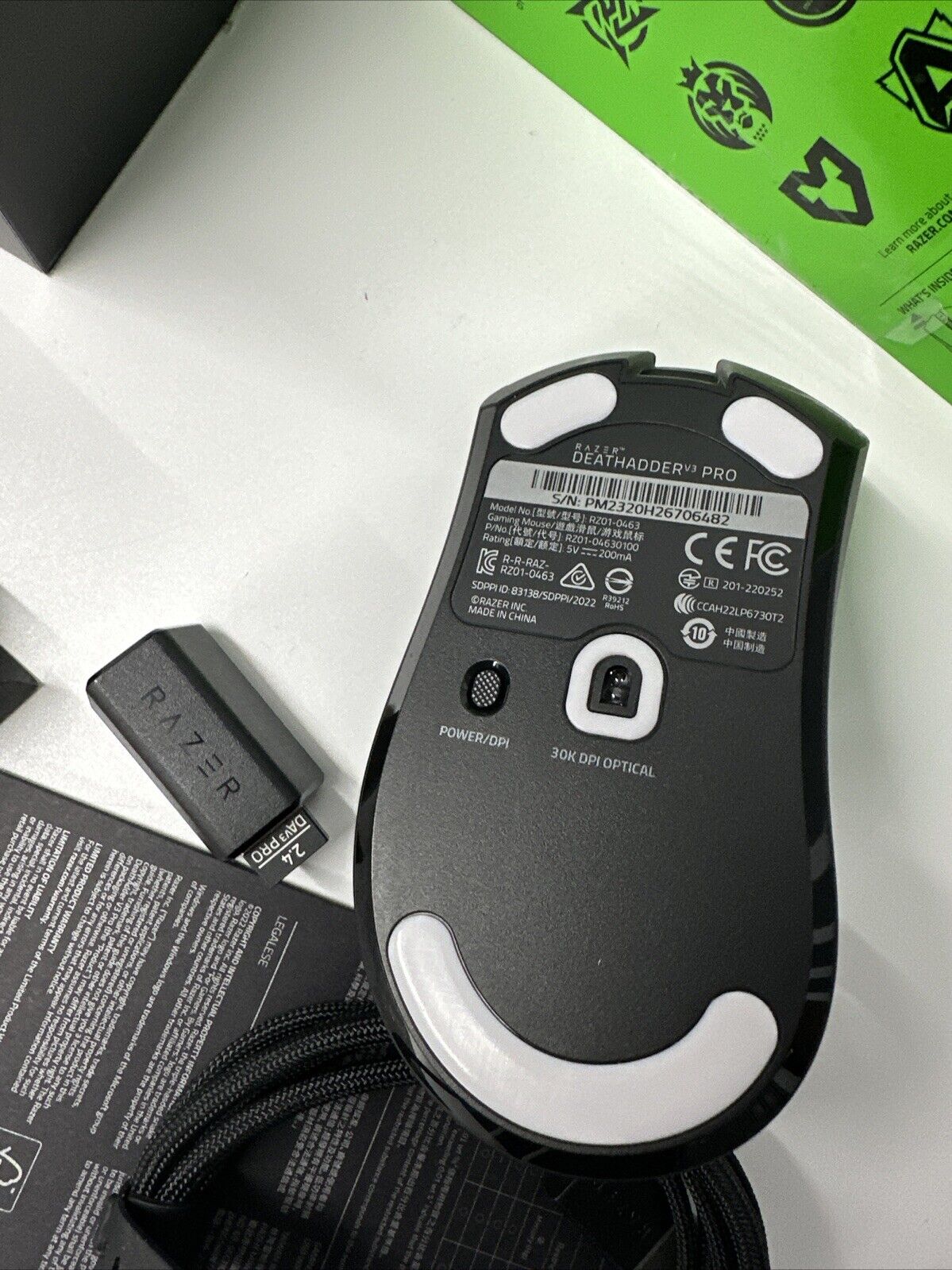 Razer DeathAdder V3 Pro Wireless Gaming Mouse - Black
