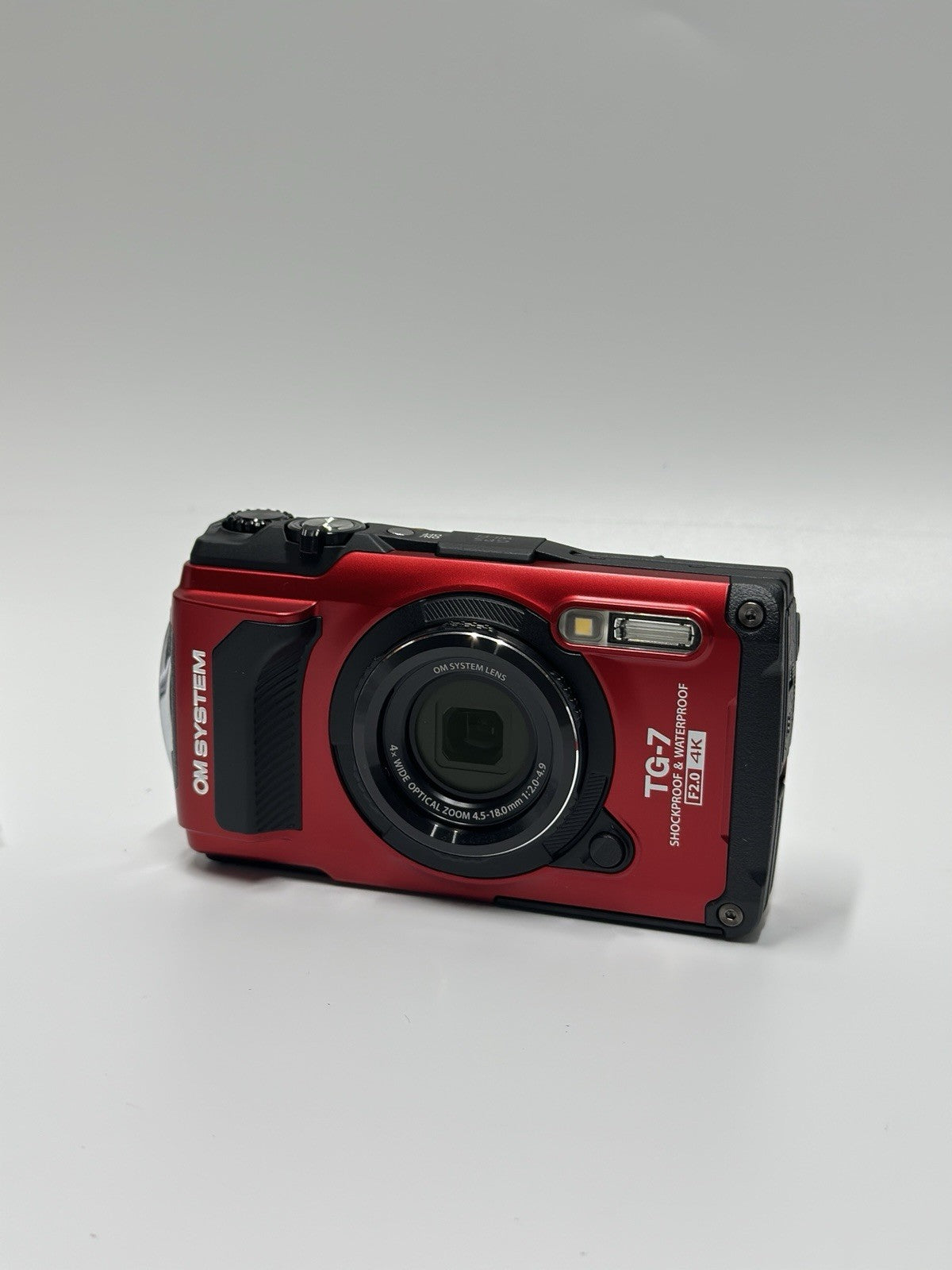 OM System Tough TG-7 12MP Compact Camera - Red