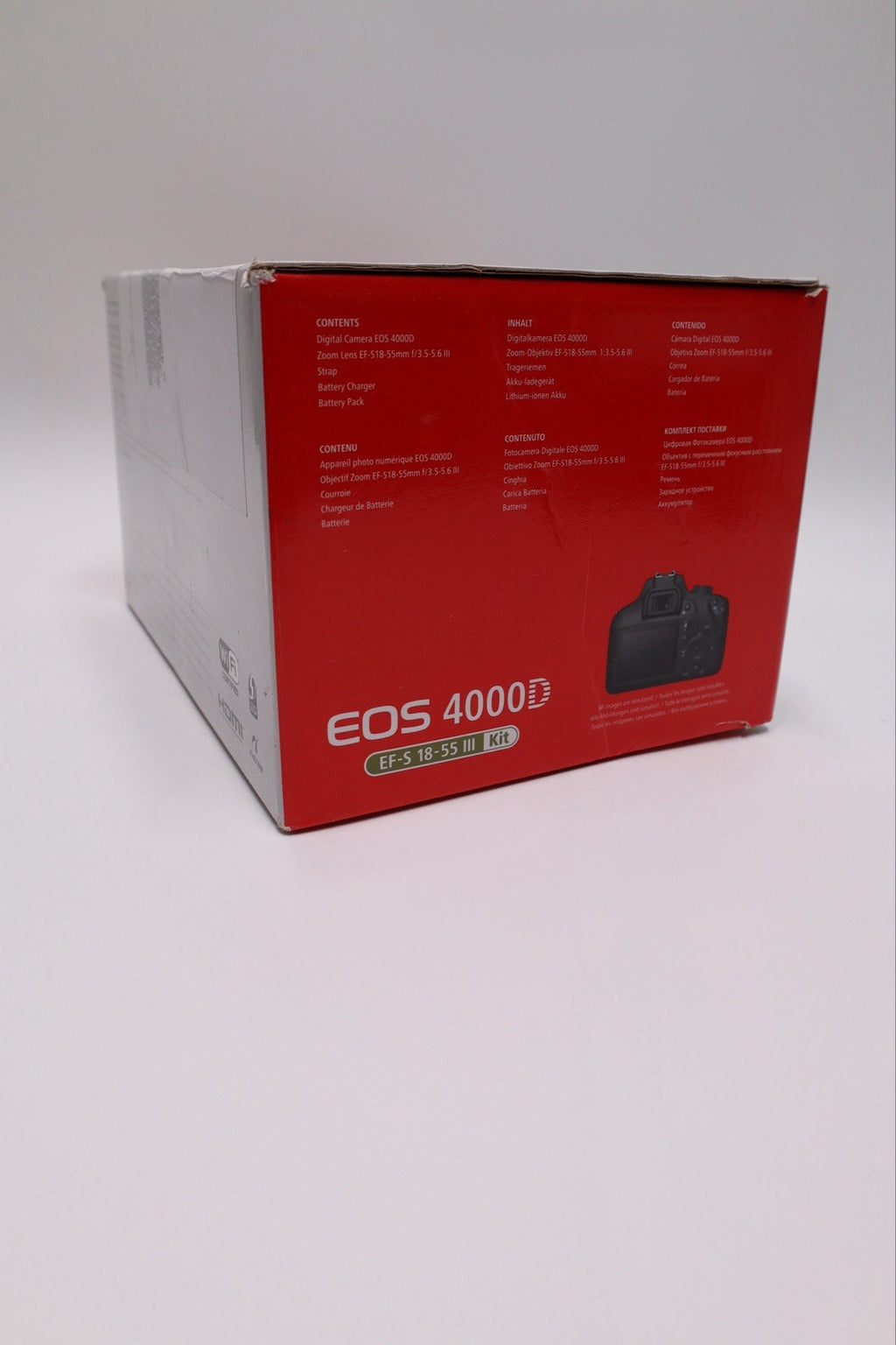 Canon 3011C006AA EOS 4000D DSLR Camera with 18 - 55mm Lens - Black