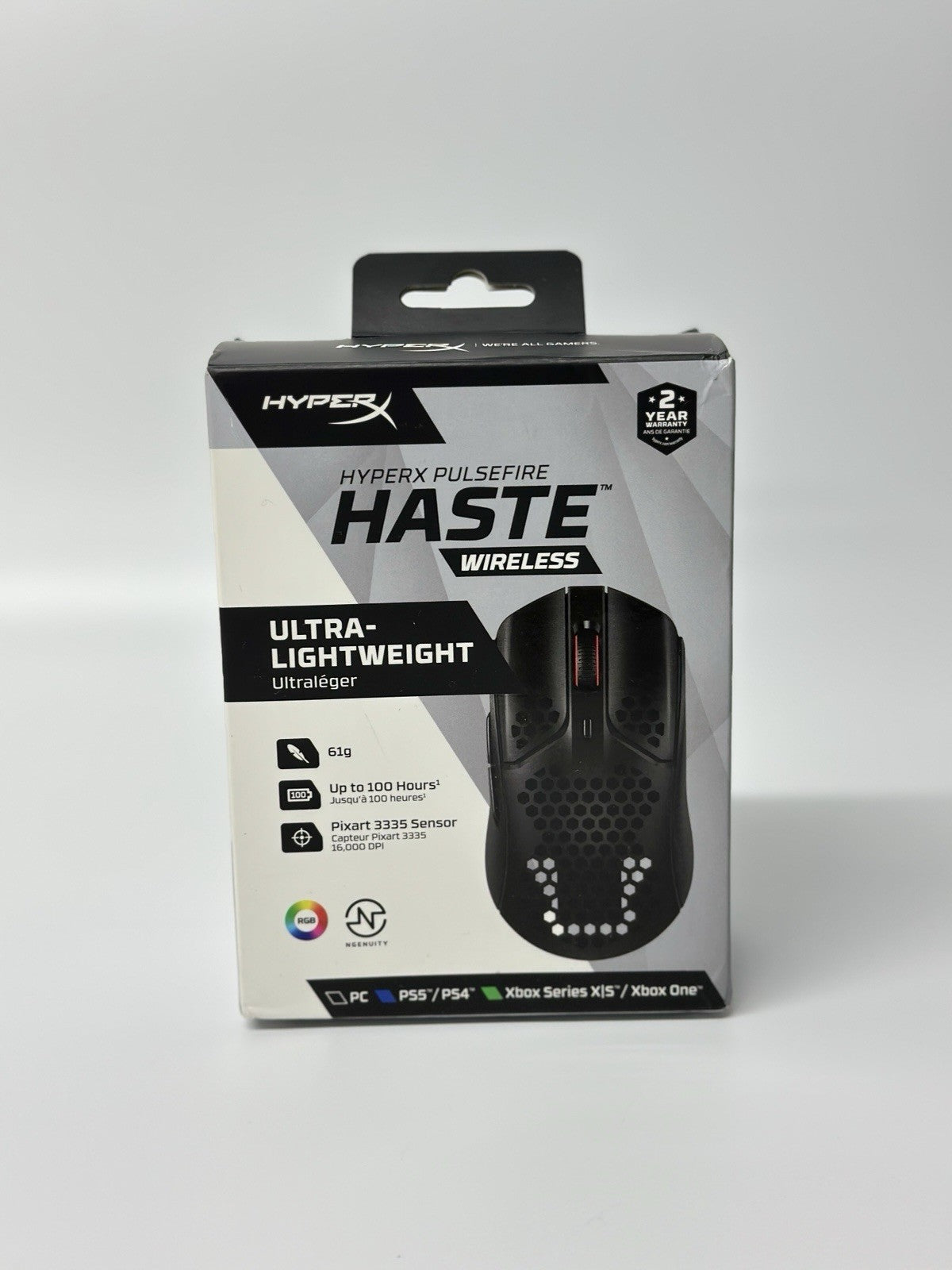HyperX Pulsefire Haste Wireless Gaming Mouse - Black