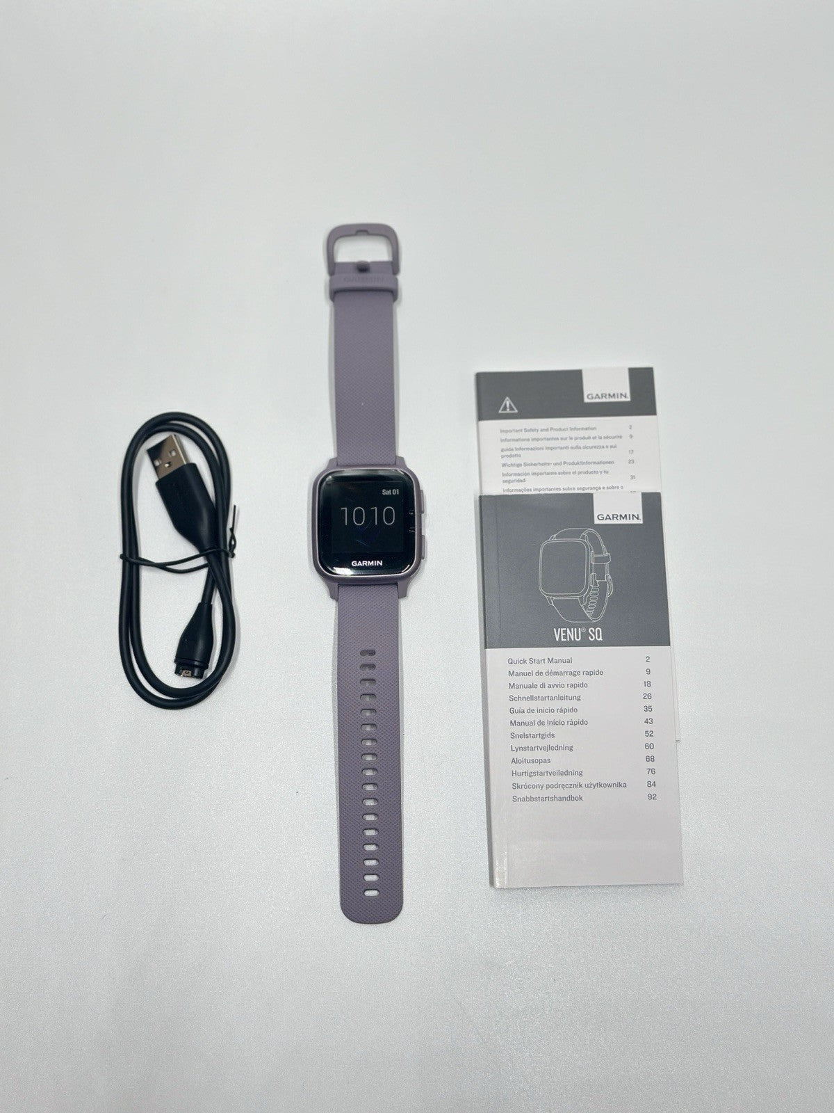 Garmin Venu SQ GPS Smartwatch - Orchid