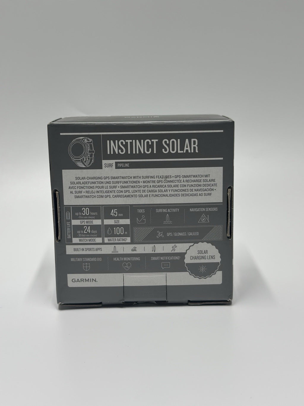 Garmin Instinct Solar Surf Pipeline - Surfing, Camping, Running