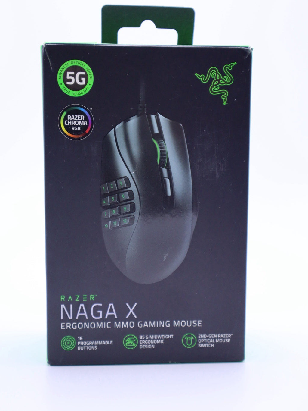 Razer Naga X Gaming Mouse Used Faulty Buttons 1 and 4  Black