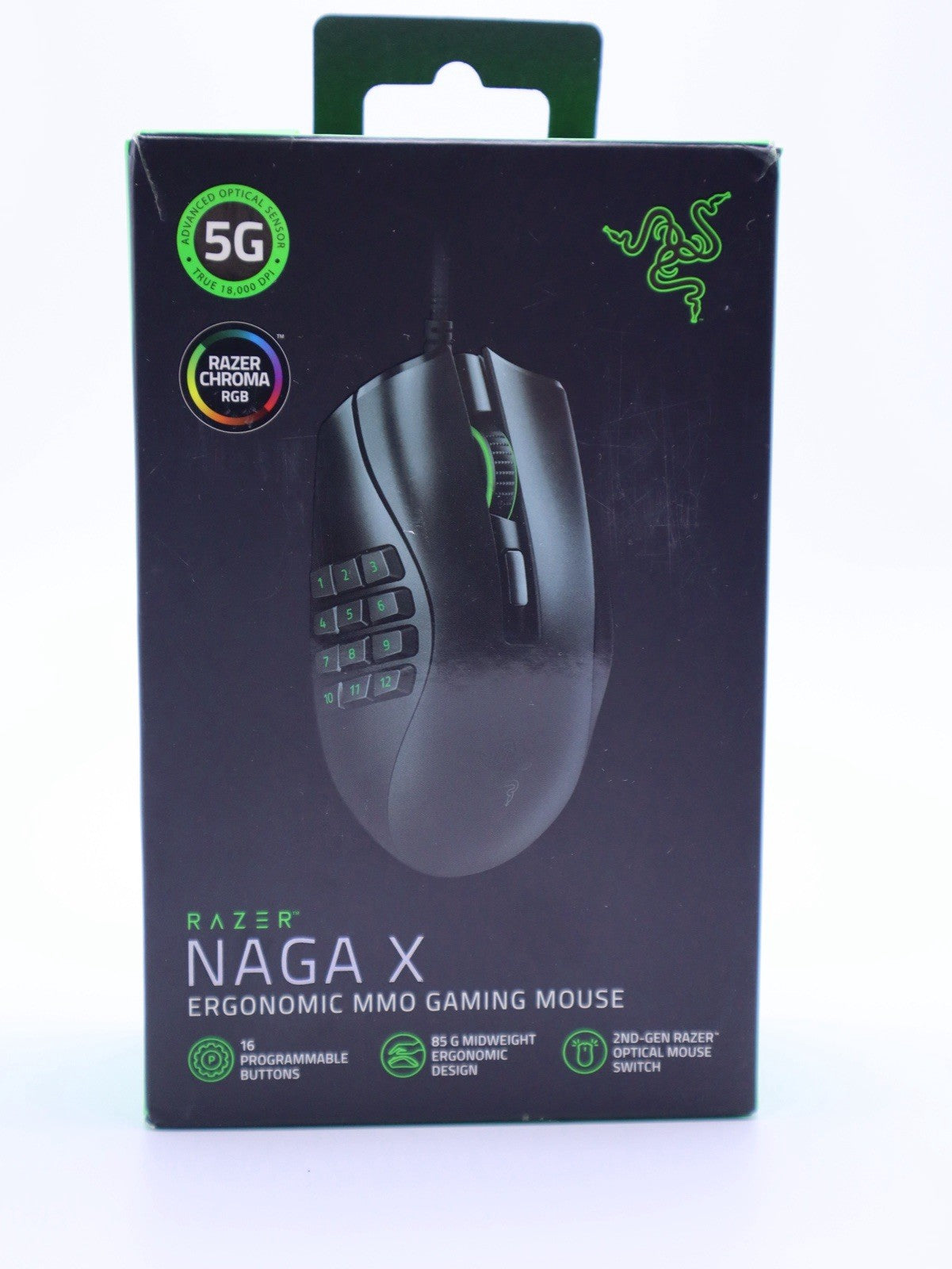 Razer Naga X Gaming Mouse Used Faulty Buttons 1 and 4  Black