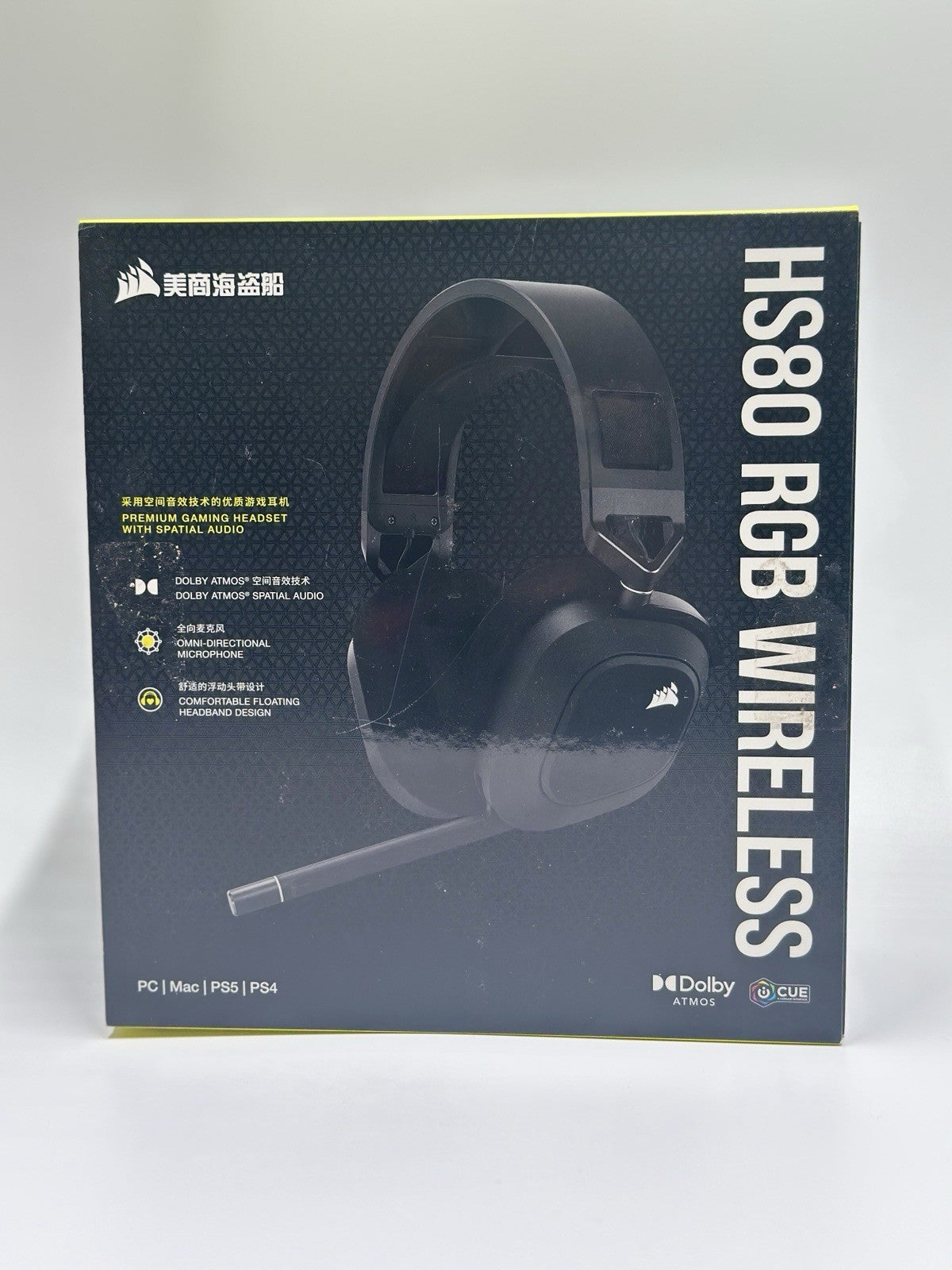 Corsair HS80 RGB Wireless Gaming Headset - Black