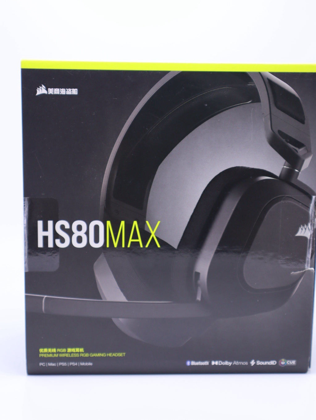 Corsair HS80 Max Bluetooth Wireless RGB On-Ear Gaming Headset Black- Grade A !