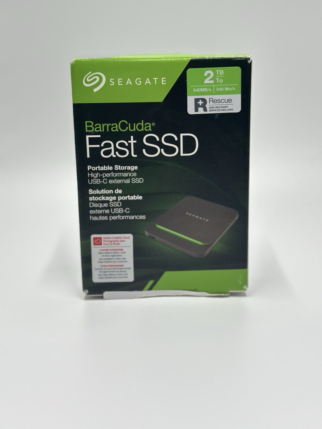 Seagate BarraCuda Fast SSD 2TB USB-C External Solid State Drive – Up to 540MB/s