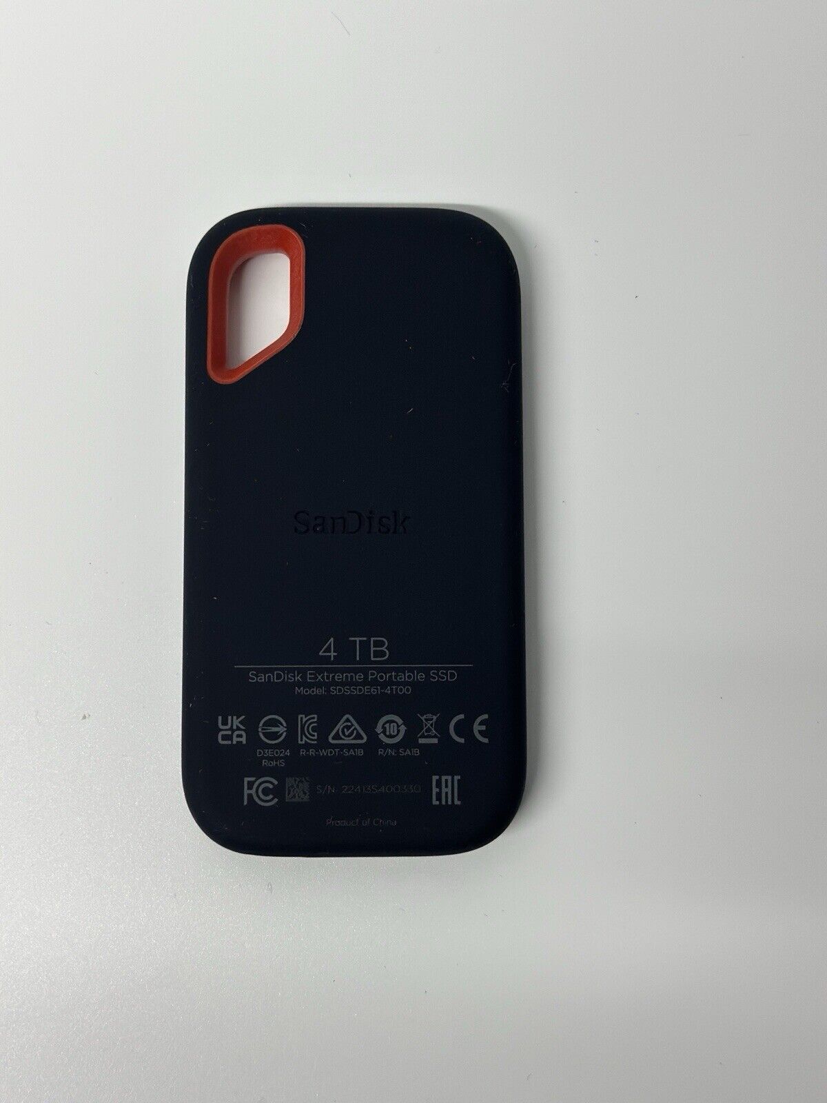 SanDisk Extreme Portable 4TB USB-C Portable External SSD (SDSSDE81-4T00-G25)