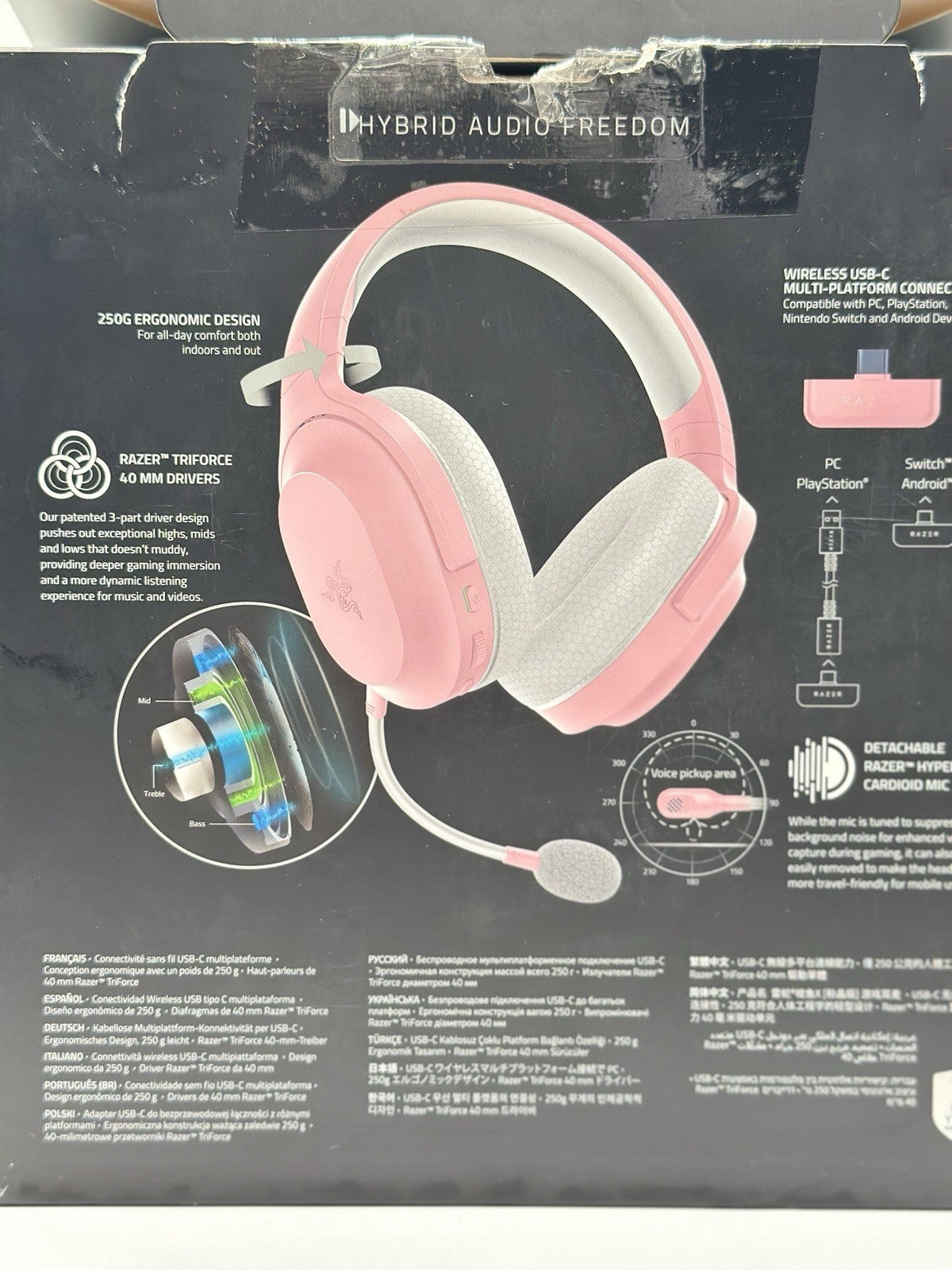 Razer Barracuda X Wireless Quartz Pink Gaming Headset