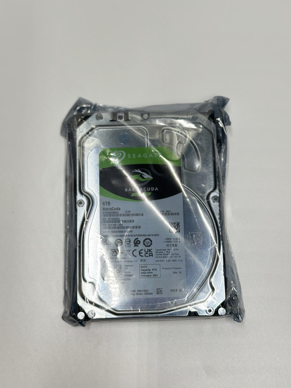 Seagate BarraCuda 6TB 3.5 inch SATA 6 Gbit Internal Hard Drive for PC
