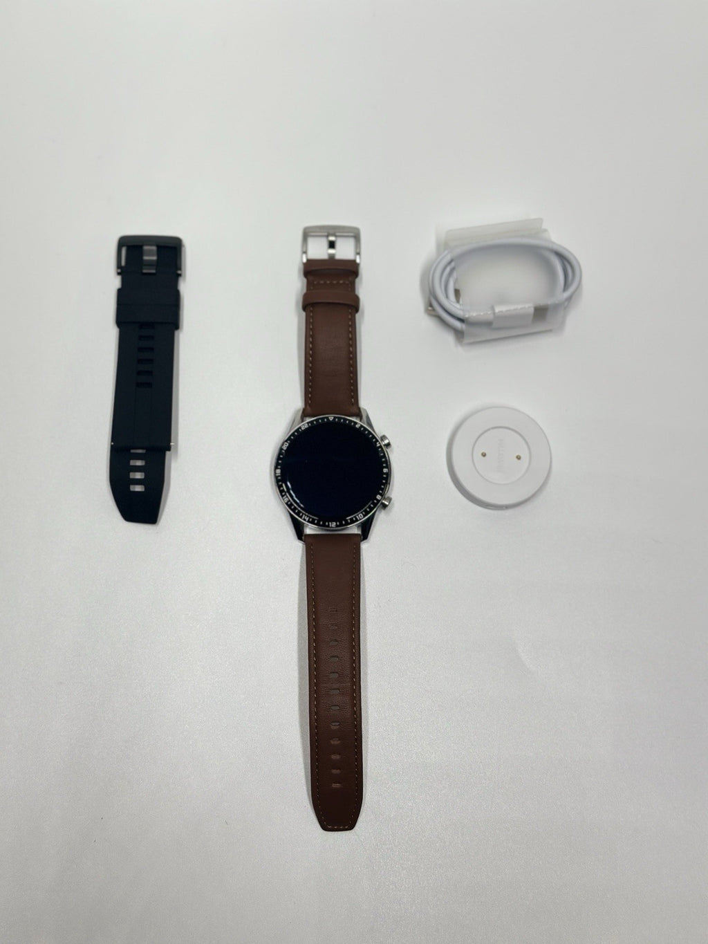 Huawei Watch GT 2 Pro Smartwatch - Titanium Body with Leather Strap - GPS, SpO2
