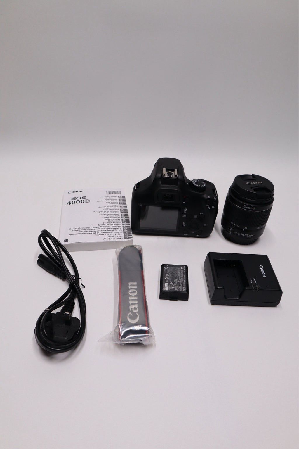 Canon 3011C006AA EOS 4000D DSLR Camera with 18 - 55mm Lens - Black